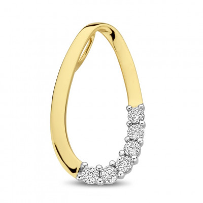 18 karaat hanger met zirconia GH3800BZ