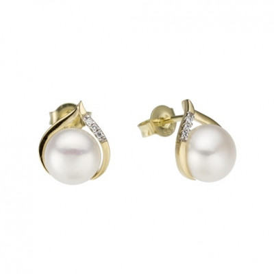 18 karaat oorstekers met zirconia GO2928BB