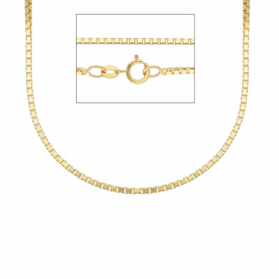 18 karaat huis juwelen Schakelketting square 52CM.