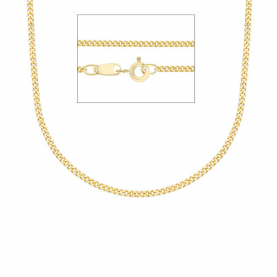 18 karaat huis juwelen Schakelketting gourmet 60CM.