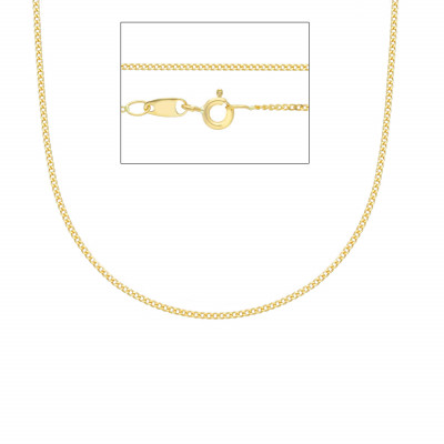 18 karaat huis juwelen Schakelketting gourmet 50CM.