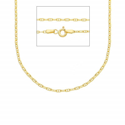 18 karaat huis juwelen Schakelketting ANKER 50CM.