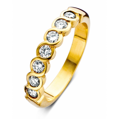 B&B Jewelry Damesring met zirconia111397