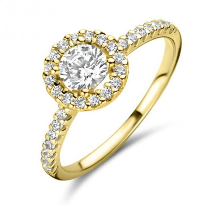 18 karaat ring met zirconia  GR4423GZ