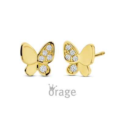 OORBELLEN ORAGE KIDS vergulde OORRINGEN K2993