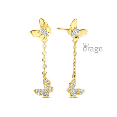 OORBELLEN ORAGE KIDS vergulde OORRINGEN K3003
