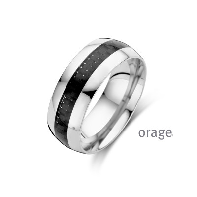 Orage Heren ring staal BA184