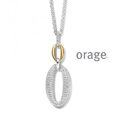 Orage Zilver ketting BA215/45cm.