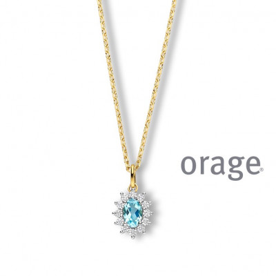 Orage PLAQUE ketting BA303/45cm.