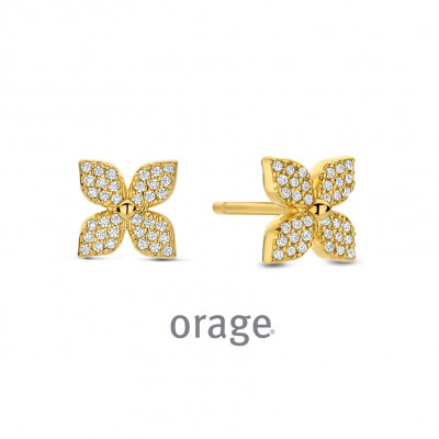 Orage Oorringen in plaque BA364