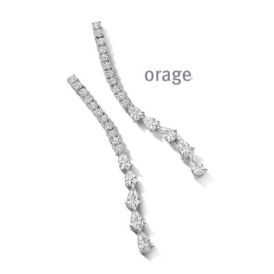 Orage Oorringen in ZILVER BA241