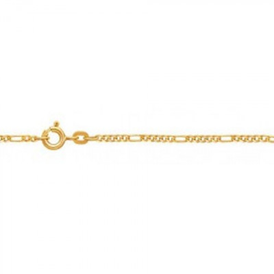 8 karaat huis juwelen Schakelketting figaro 45CM.