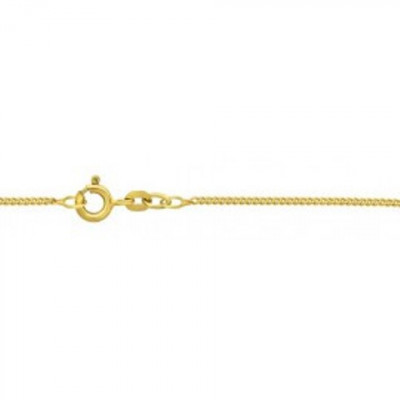 8 karaat huis juwelen Schakelketting gourmette 45CM.