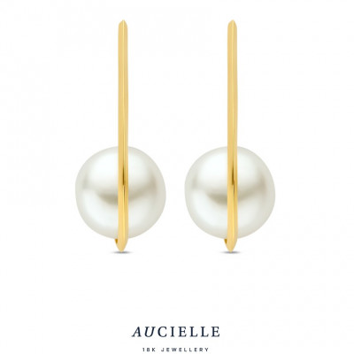 18 Kt. OORSTEKERS  AE0323F PAREL