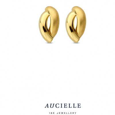 18 Kt. OORSTEKERS MET  AE0339B