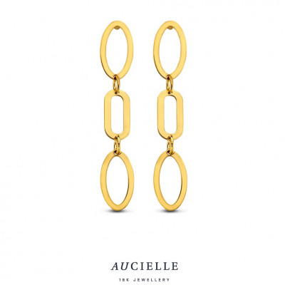 18 Kt. OORHANGERS  AE0311B