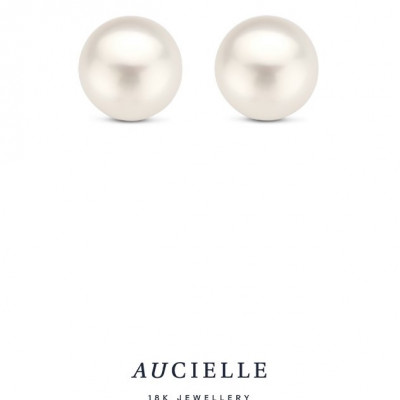 18 Kt. OORSTEKERS  AE0324F/7mm. PAREL