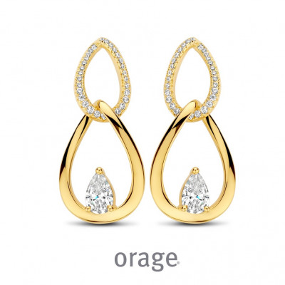 Orage Oorringen in plaque BB006