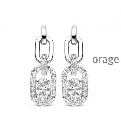 Orage Oorringen in ZILVER BB050