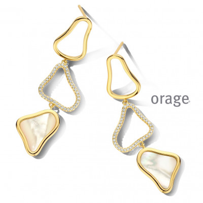 Orage Oorringen in plaque BB059