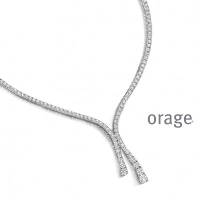 Orage Zilver ketting BB019/45cm.