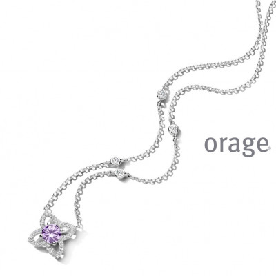 Orage Zilver ketting BB029/45cm.