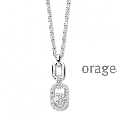 Orage Zilver ketting BB049/45cm.