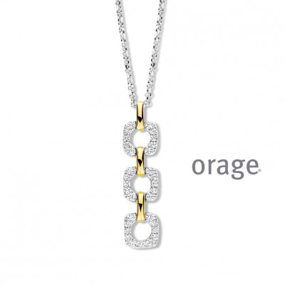 Orage Zilver ketting BB056/45cm.