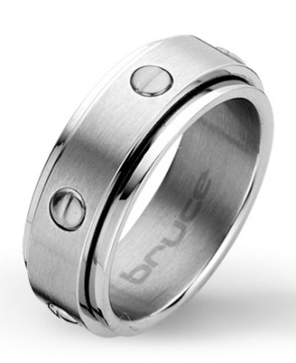 Bruce Heren ring in edelstaal 18252