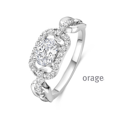 Orage Dames ring zilver BB051