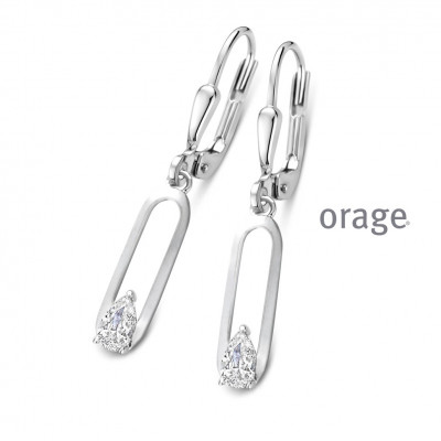 Orage Oorringen in ZILVER BB045