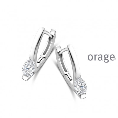 Orage Oorringen in ZILVER BB048