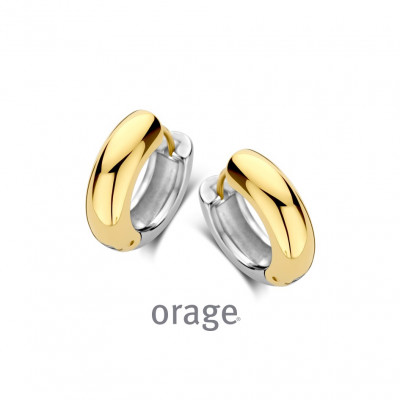 Orage Oorringen in edelstaal BB123 (19mm.)