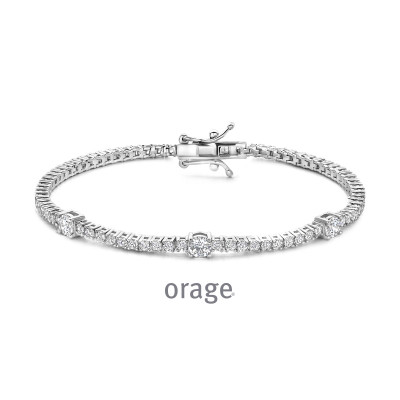 Orage Armband in zilver BB026 (18cm.)