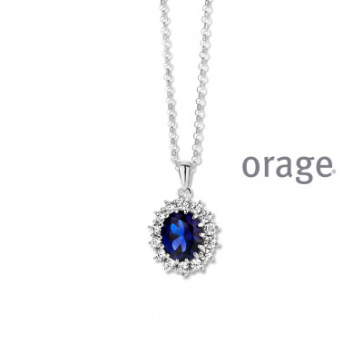 Orage Zilver ketting BA306/42cm.
