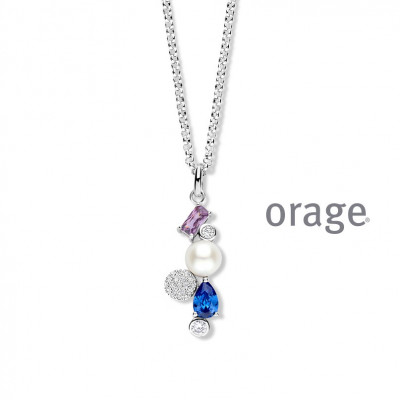 Orage Zilver ketting BB033/45cm.