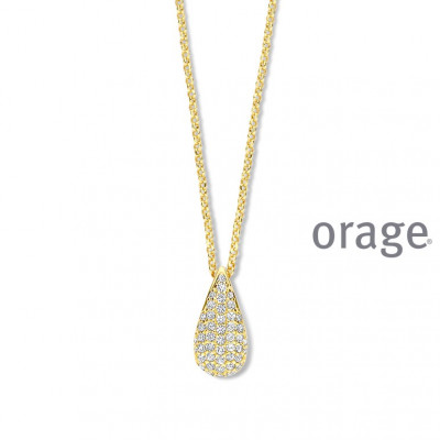 Orage PLAQUE ketting BB070/45cm.