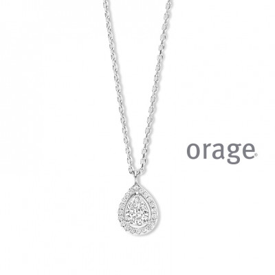 Orage Zilver ketting BB084/45cm.