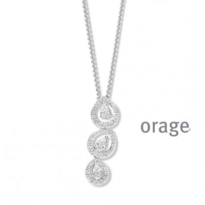 Orage Zilver ketting BB090/50cm.