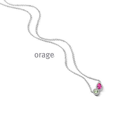 Orage Zilver ketting BB094/45cm.