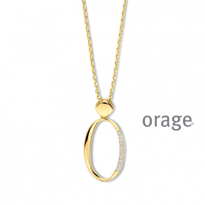 Orage PLAQUE ketting BB134/45cm.