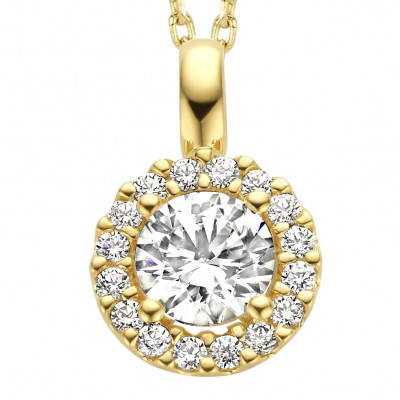 18 karaat hanger met zirconia GH3576GZ