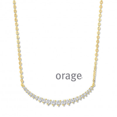 Orage PLAQUE ketting BB012/45cm.