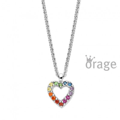 Orage Kids Zilver ketting met hanger K2969