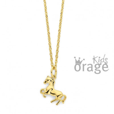 Orage Kids vergulde ketting met paardje K2795