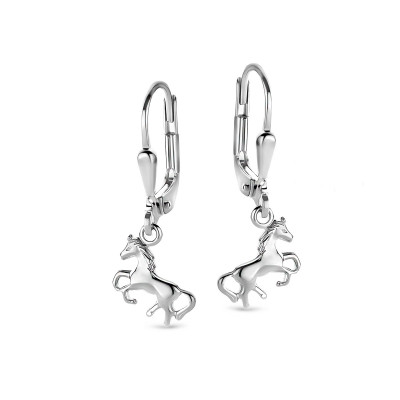 OORBELLEN ORAGE met paardjes KIDS 18 karaat goud 145811