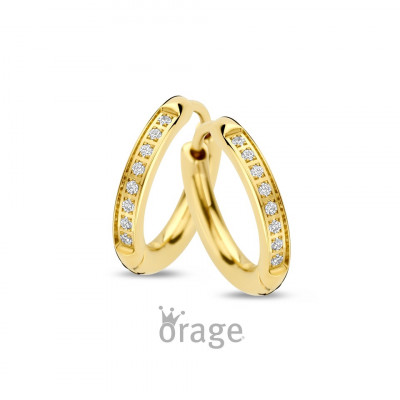 Orage Oorringen in plaque k2837 15MM