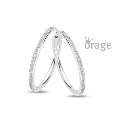 Orage Oorringen in STAAL k2840 20MM