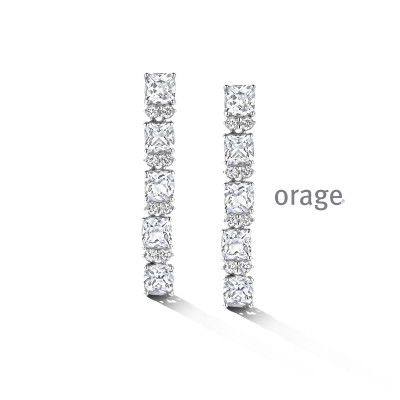 Orage Oorringen in zilver BB211