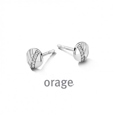 Orage Oorringen in zilver BB226